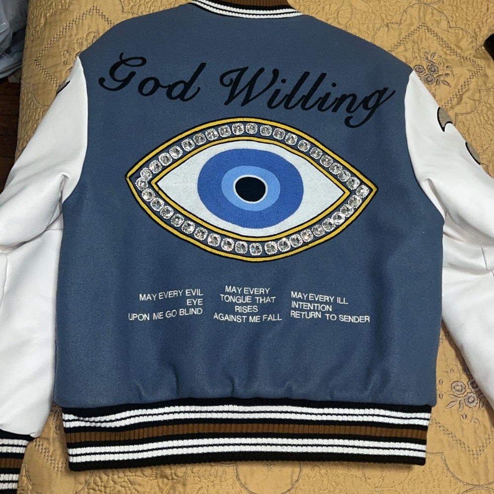 Menace LA ‘God Willing’ Varsity Jacket